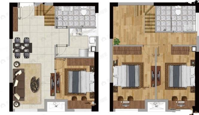 商社又壹城3室2厅2卫户型图