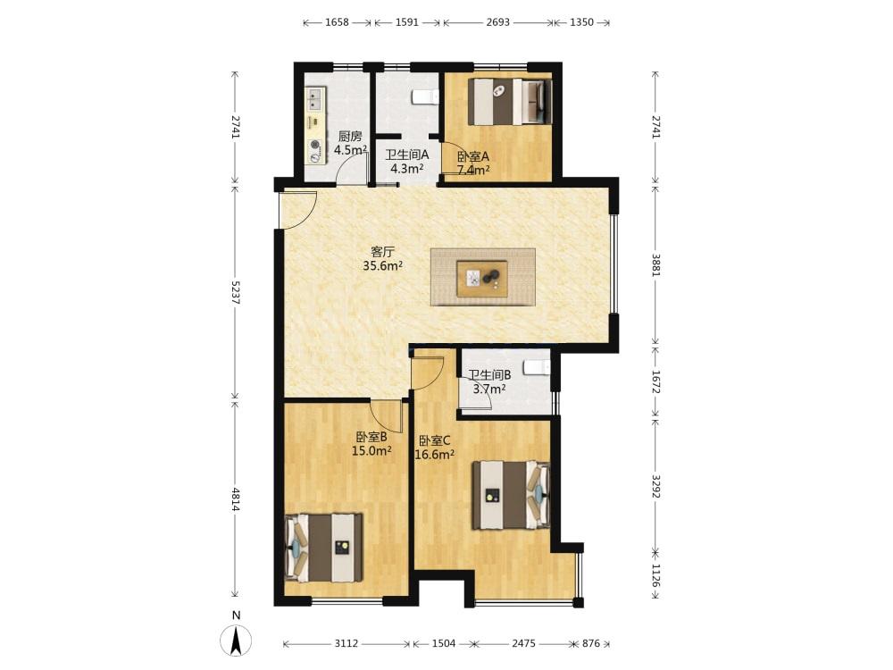 整租·K2海棠湾(四期)