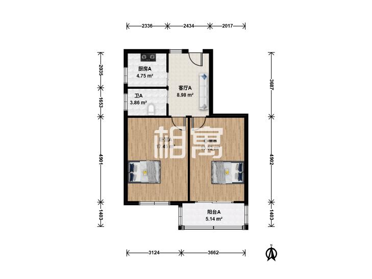 整租·齐二小区