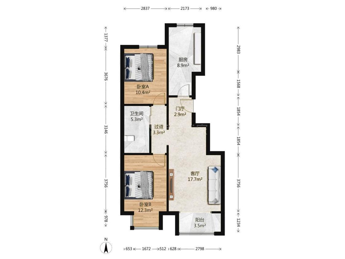 整租·中冶蓝城(东区)