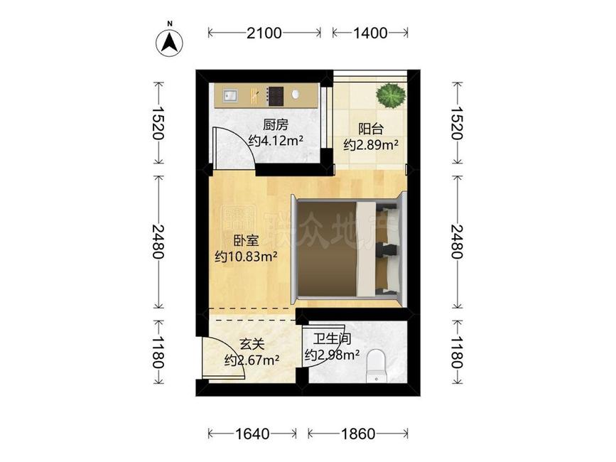 整租·玺萌丽苑