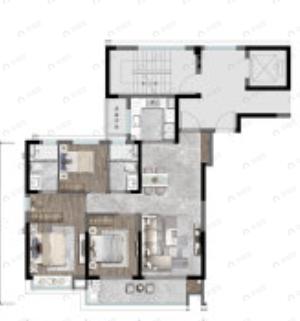 绿城春风晴翠3室2厅2卫户型图