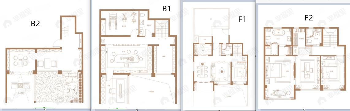 3室2厅2卫建面166平户型图