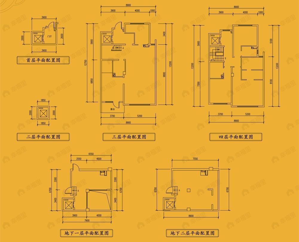 4室3厅4卫建面347m²南|北|西|东户型图