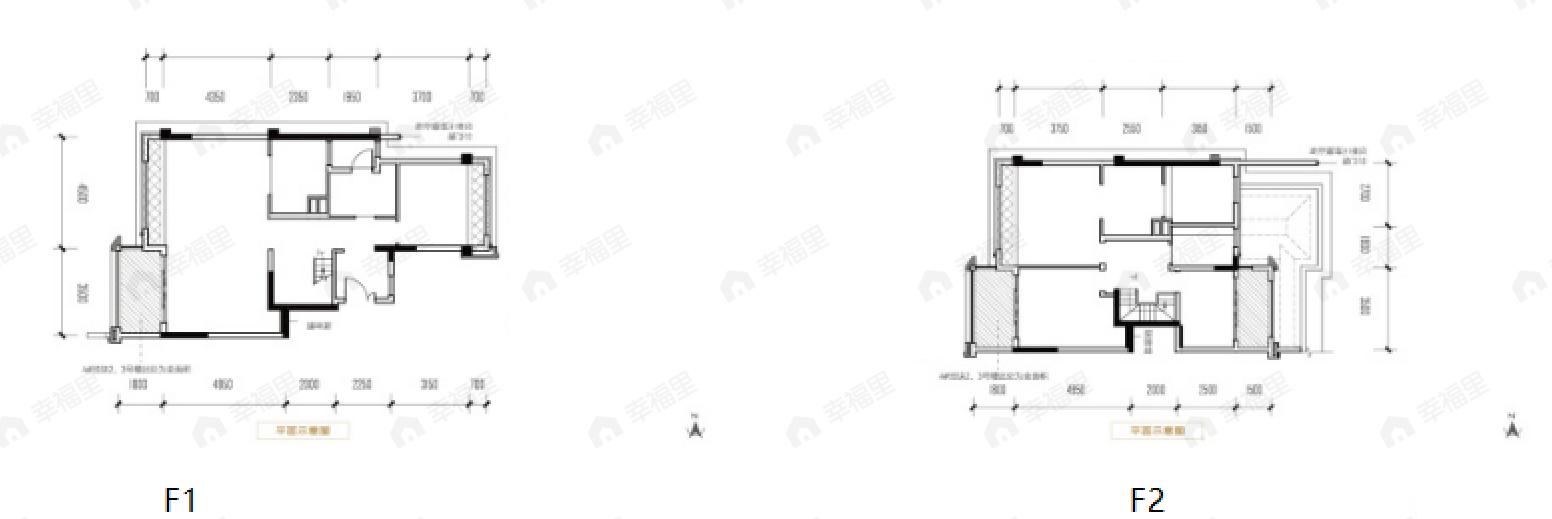 4室2厅3卫建面178平南|东南户型图