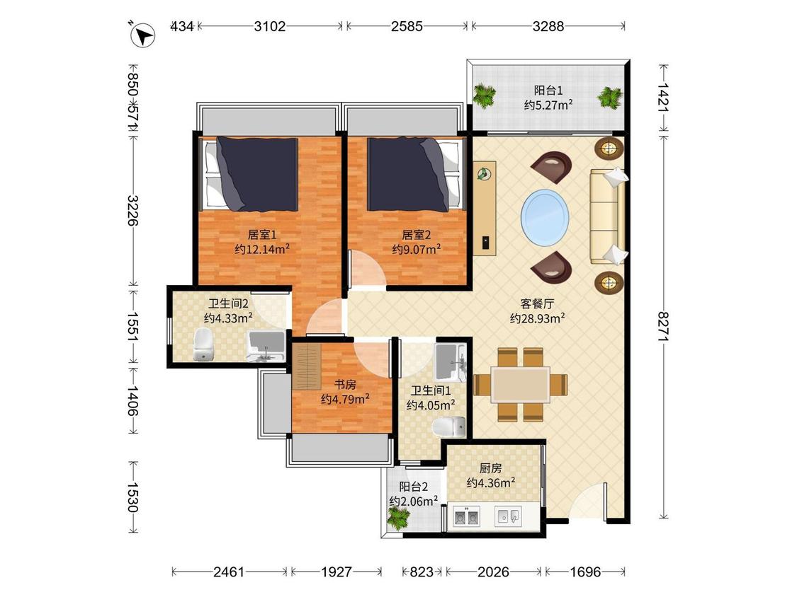 整租·龙光玖悦台