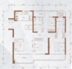 金沙湖高尔夫观邸3室2厅2卫户型图