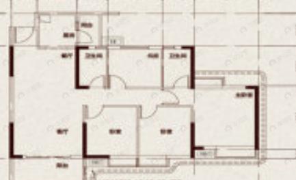 4室2厅2卫建面123平北户型图