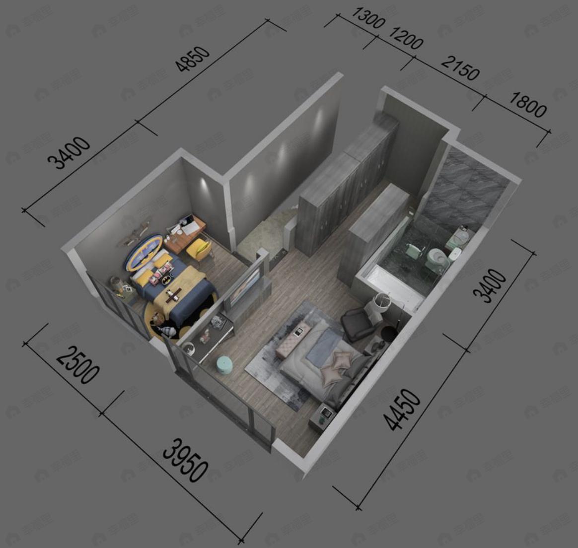 4室2厅2卫建面133平户型图
