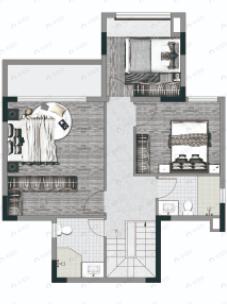 4室2厅3卫建面129平北户型图
