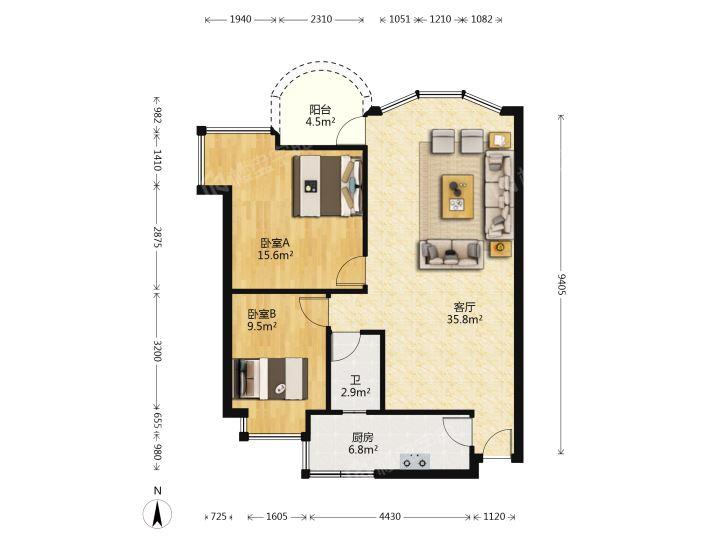 整租·季华新景园