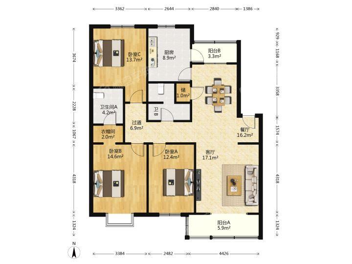 整租·紫薇田园都市(C区)
