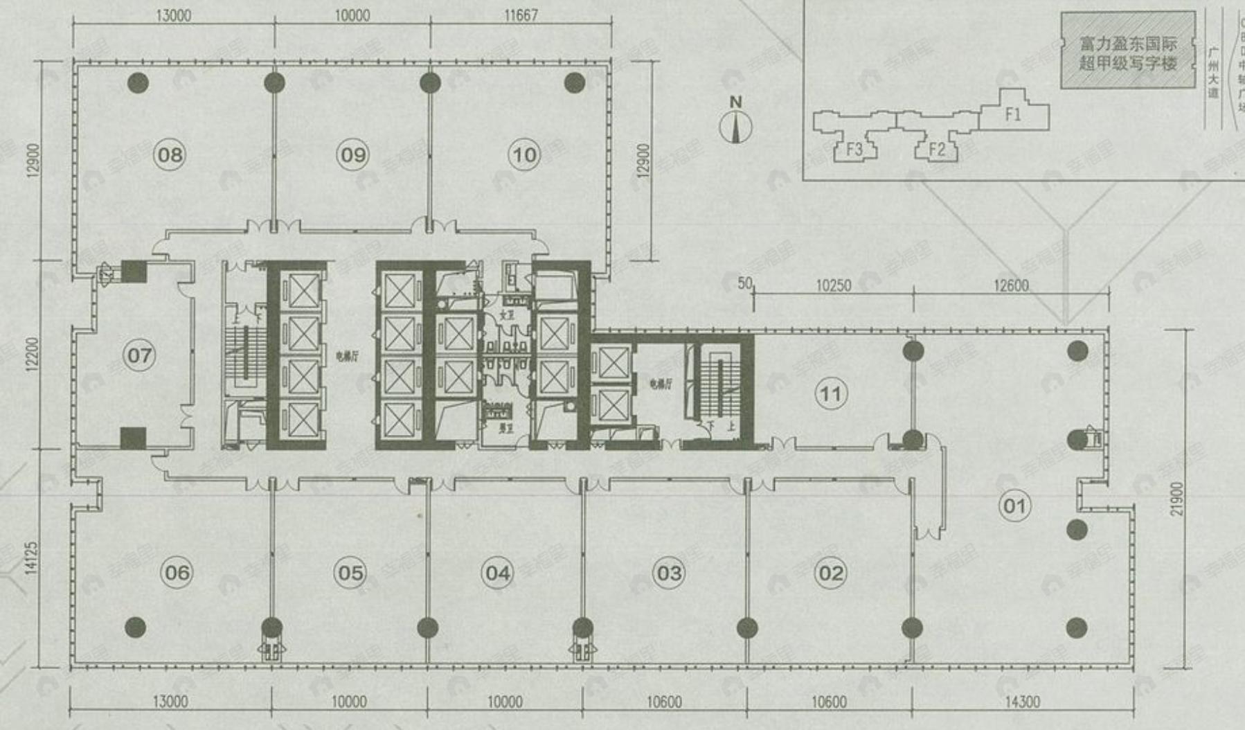 1室建面650平户型图