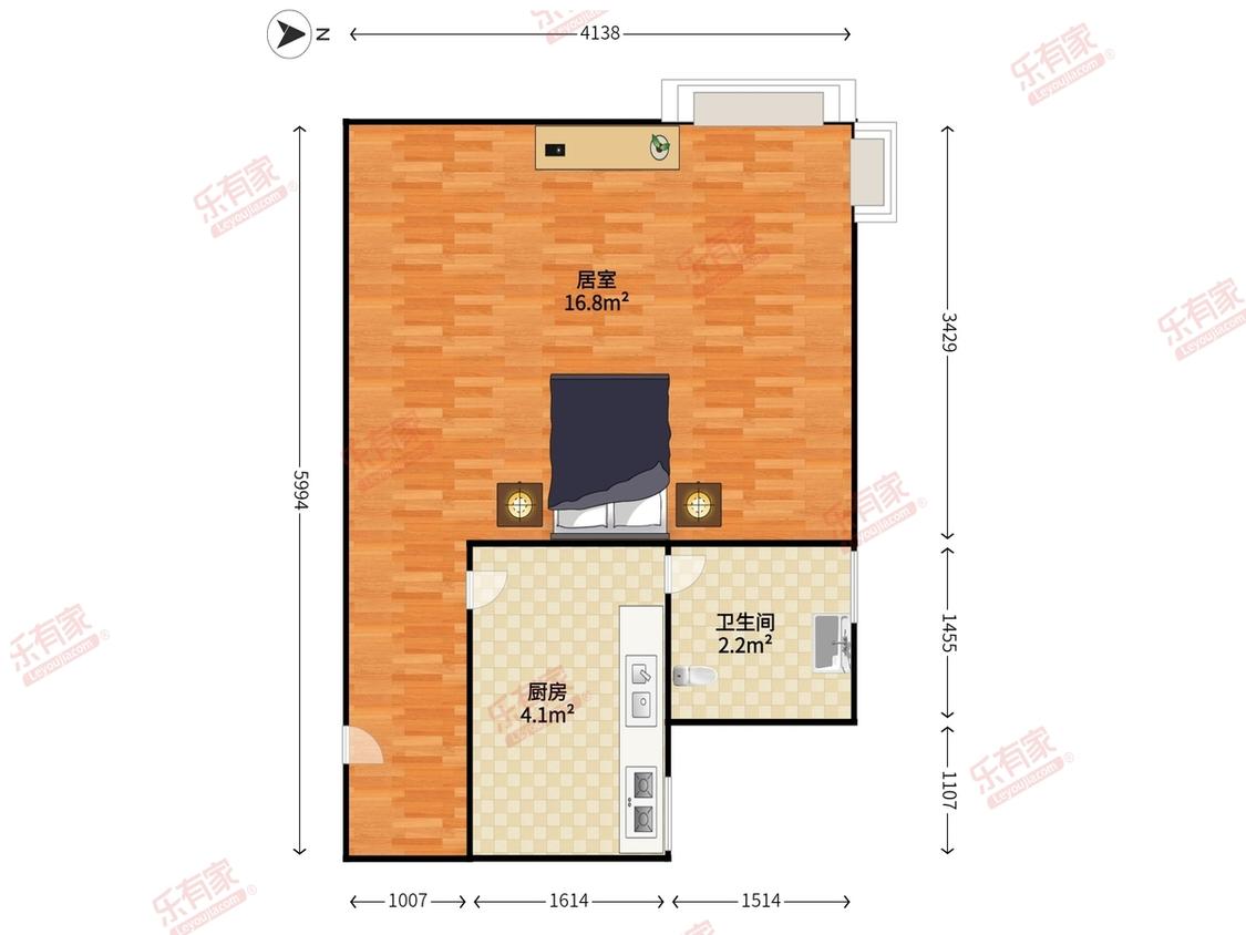 整租·彩天名苑