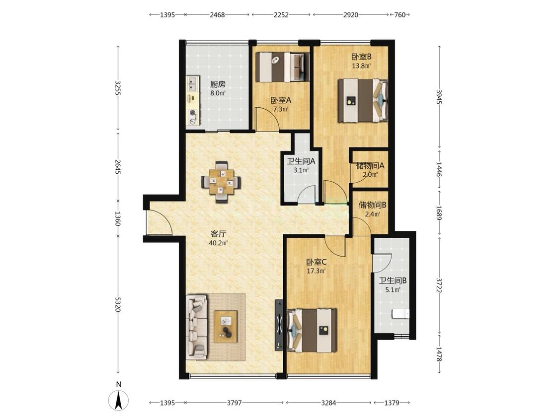 整租·前滩华唐名邸