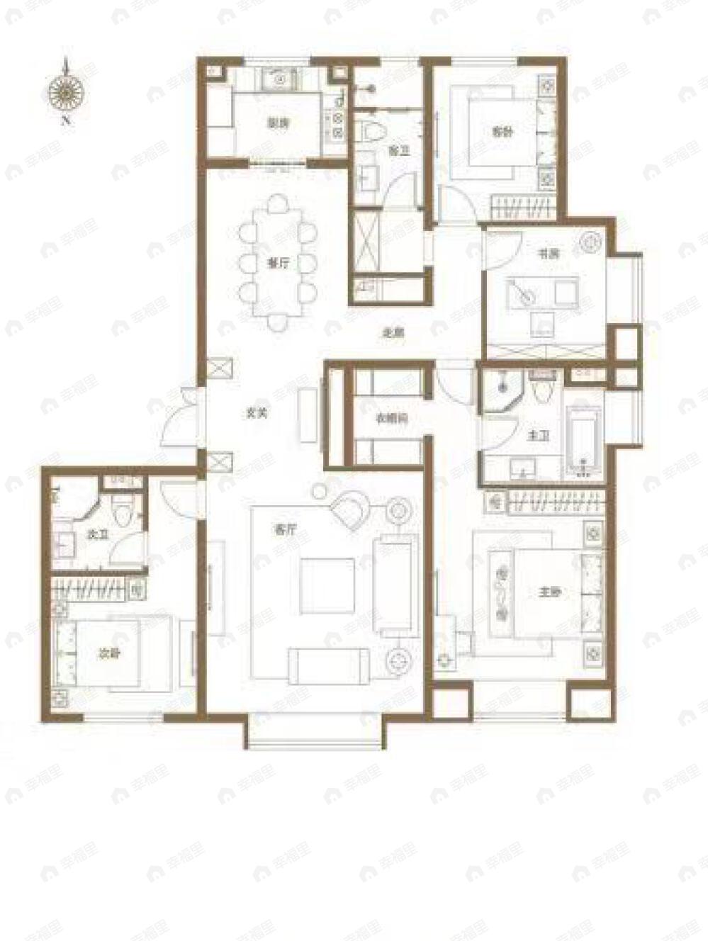 广阳郡九号4室2厅3卫户型图
