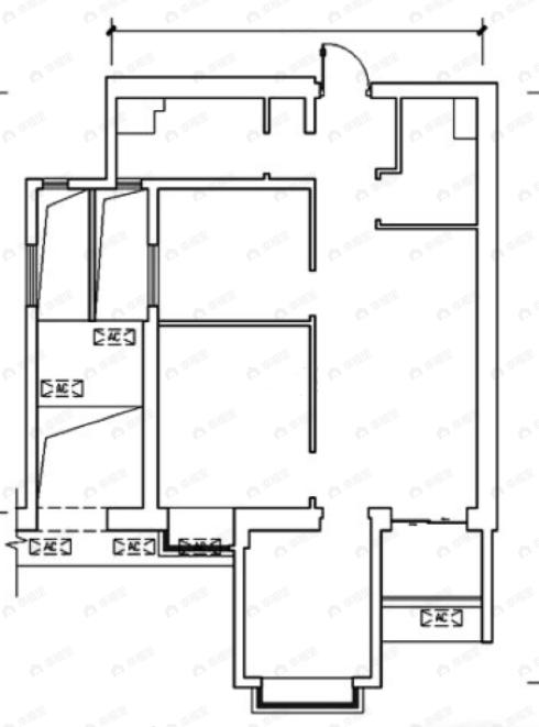 2室1厅1卫建面92平户型图