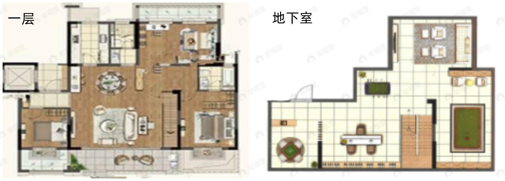 中粮天悦悦茏雅苑3室2厅2卫户型图