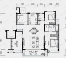 中南君启4室2厅2卫户型图