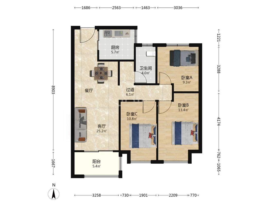 整租·海马公园(B区)