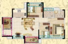 天汇城4室2厅2卫户型图