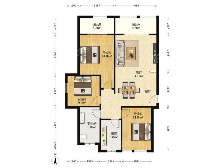 整租·中天锦庭