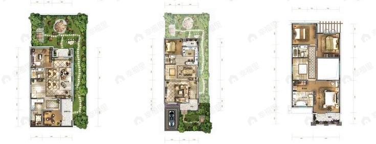 4室1厅3卫建面322平户型图