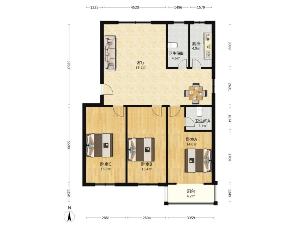 整租·平安丽景A区