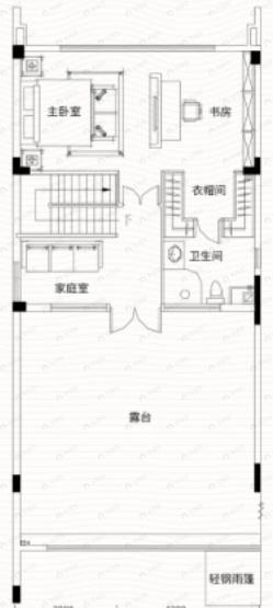 长房润和湘江玥3室2厅2卫户型图