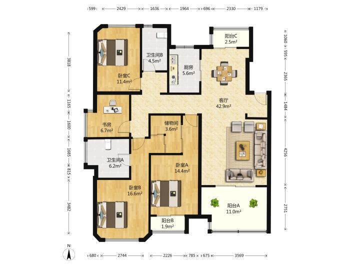 整租·前滩华唐名邸