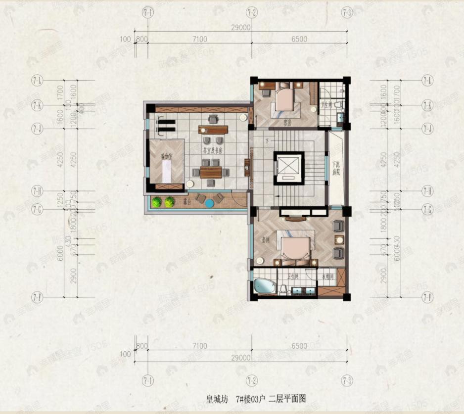 1室1厅1卫建面402m²北|南户型图
