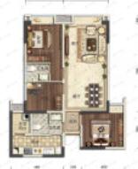 人居盛和林语3室2厅2卫户型图