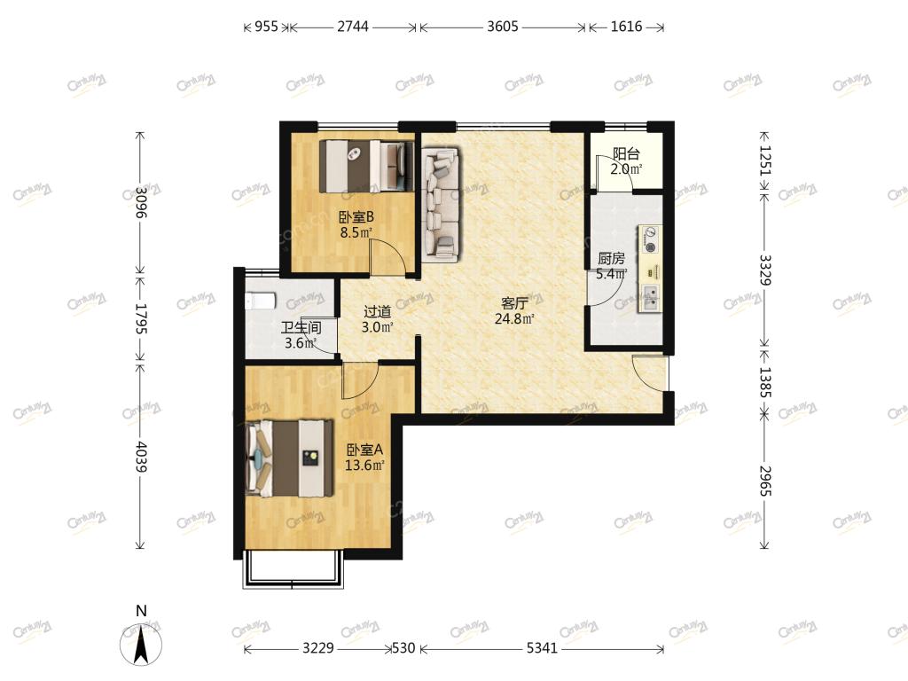 整租·富力城(A区)