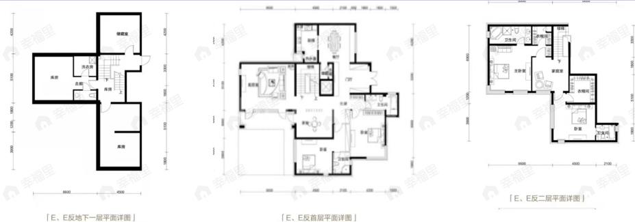 5室3厅5卫建面412平南|北户型图