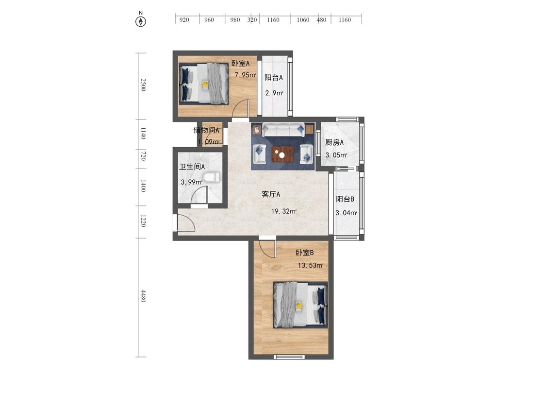 整租·城建兴捷物业公司七号院