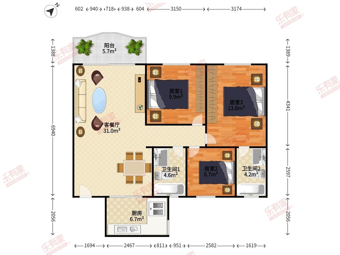 整租·泰华锦绣城