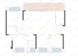 北京城建龙樾生态城3室2厅2卫户型图