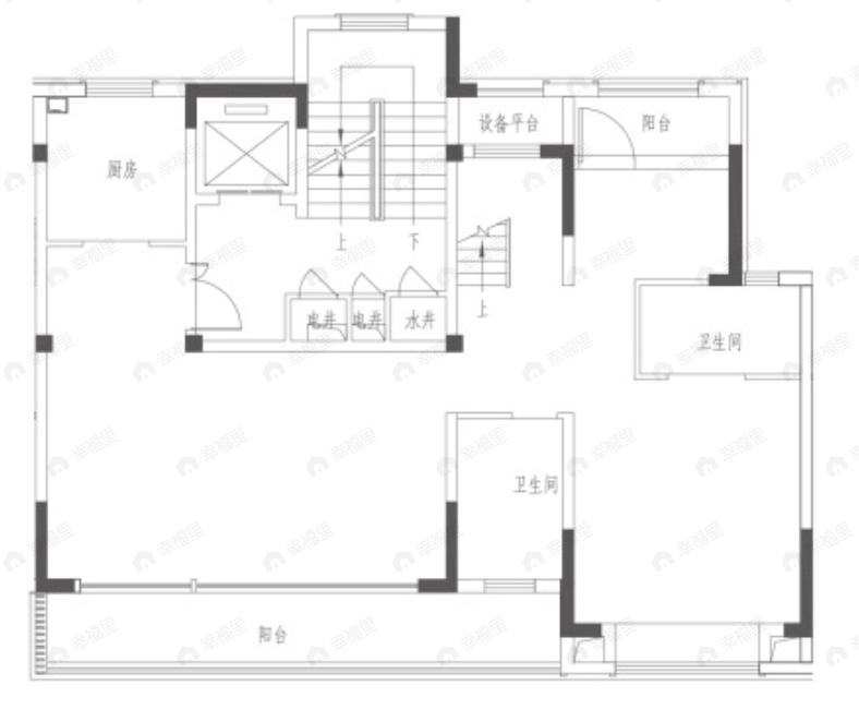 4室2厅4卫建面192平户型图