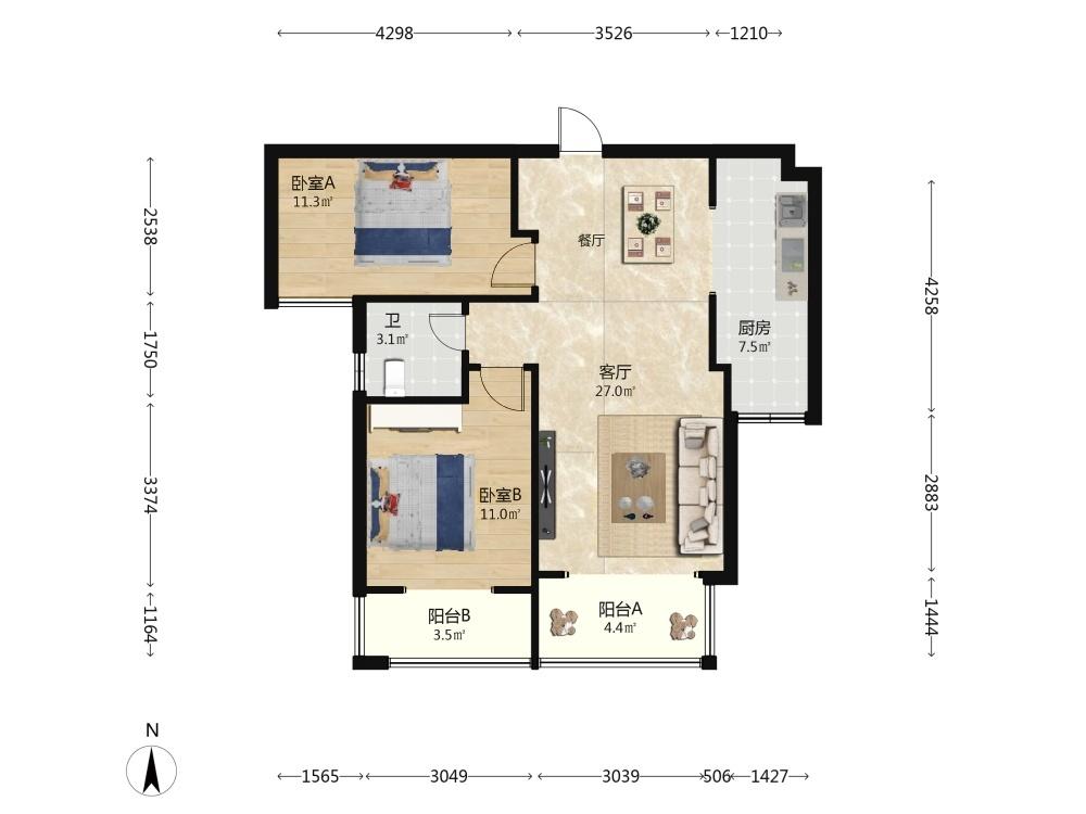 整租·恩祥新城(北大华府A区)