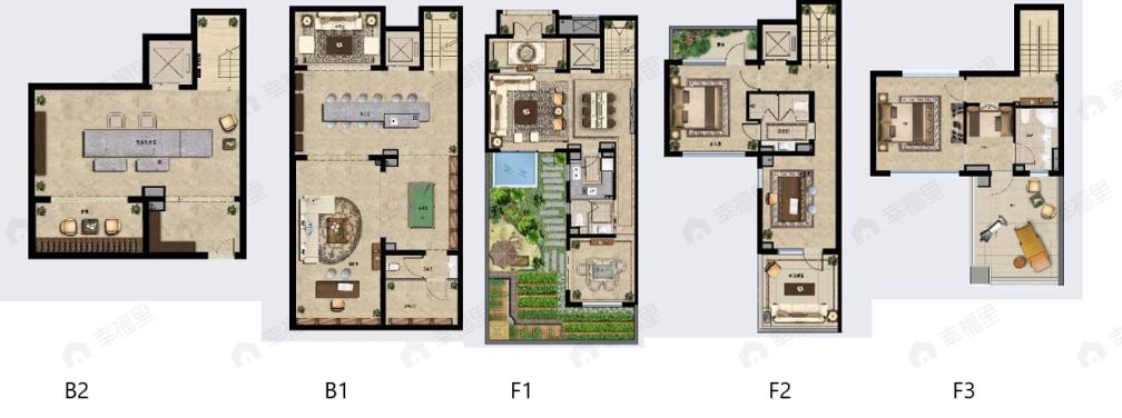 和棠瑞著4室4厅4卫户型图