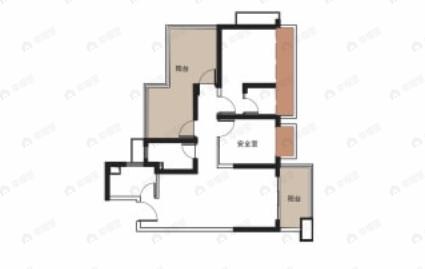 盛邦香颂·品园4室2厅2卫户型图