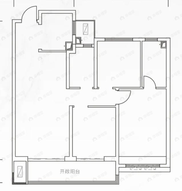 南飞鸿玖玺大观3室2厅2卫户型图