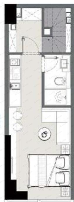 中南云境2室2厅2卫户型图