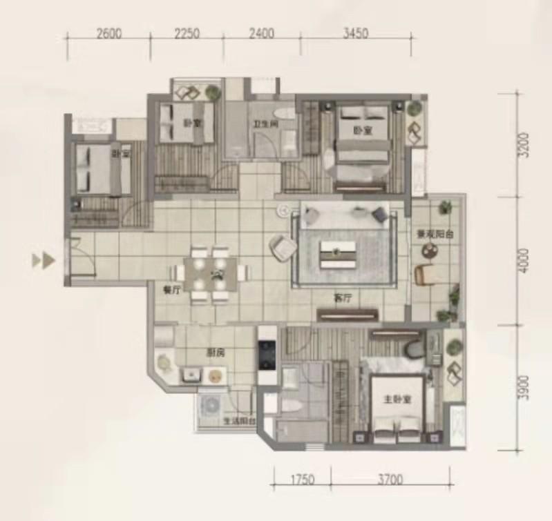 整租·岭南新世界(云逸)