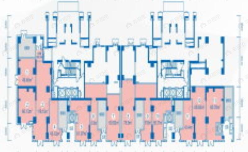 1室1厅建面43m²东户型图