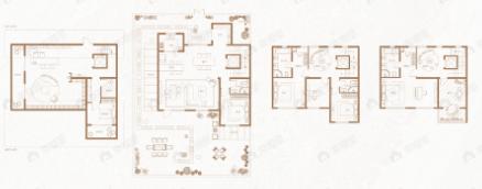 5室4厅4卫建面255平户型图