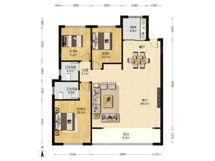 整租·沣水云岭