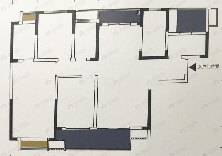 世茂璀璨里3室2厅2卫户型图