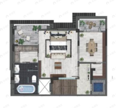 鸥鹏书院4室2厅5卫户型图
