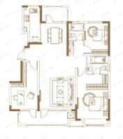 澳海白沙岛3室2厅2卫户型图